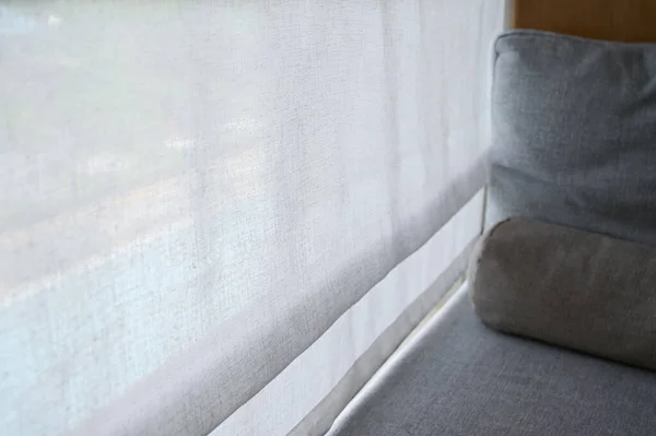 Gray Pillow Put Balcony — Stock Photo, Image