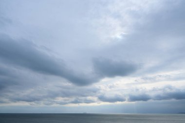 deniz ve gökyüzü arkaplanı, güzel manzara