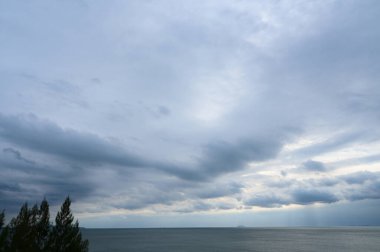 deniz ve mavi gökyüzü, doğal arkaplan