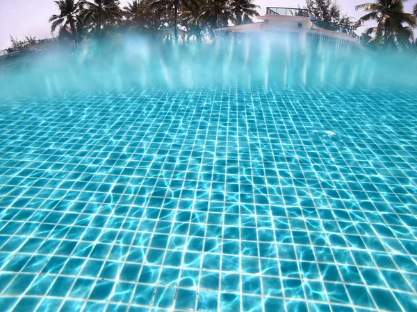 Blue Swimming Pool Beautiful Pool Texture Background — Stockfoto