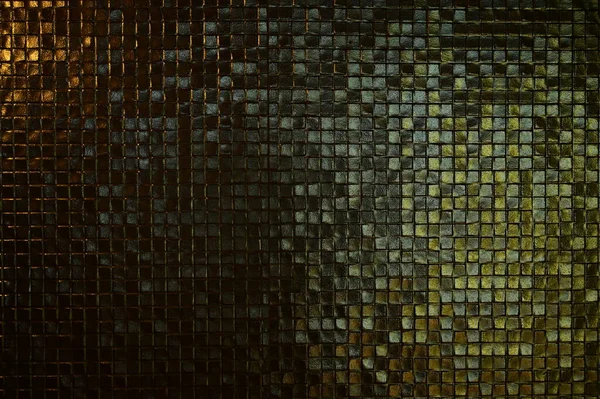 Mosaico Pared Textura Fondo Con Luz —  Fotos de Stock