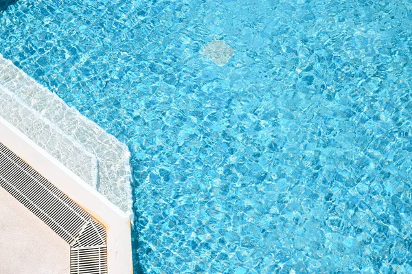 Blue Swimming Pool Beautiful Pool Texture Background — Foto Stock