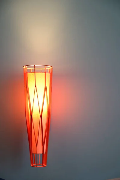 luxury orange lamp in the room, interior design