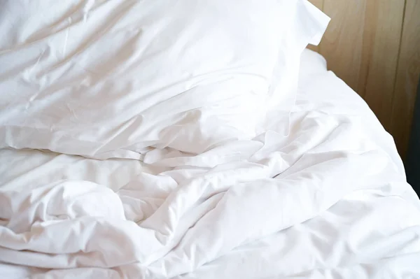 White Bed Pillows Room — Stock Photo, Image