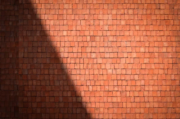 Brown Brick Wall Textured Construction Industry — Zdjęcie stockowe