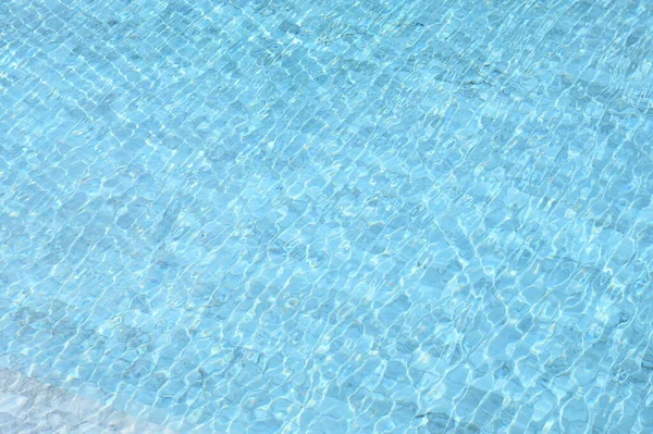 Piscina Azul Fundo Textura Bela Piscina — Fotografia de Stock