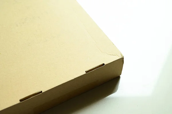 Brun Ask Förpackning För Frakt Papper Texturerad — Stockfoto