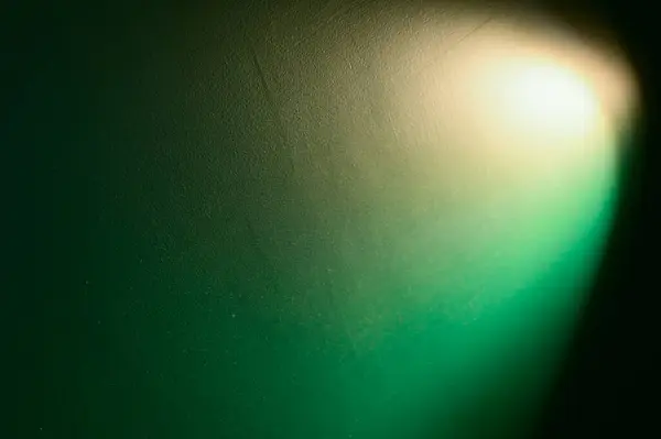 Dark Green Wall Warm Electric Light Interior Design — Stockfoto