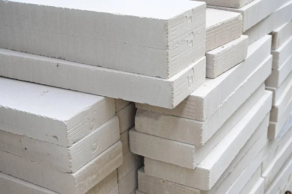Grey Cement Brick Construction Industry — Stock Photo, Image