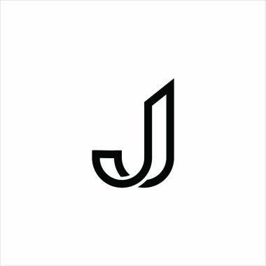 J logo simgesi monogram satırı