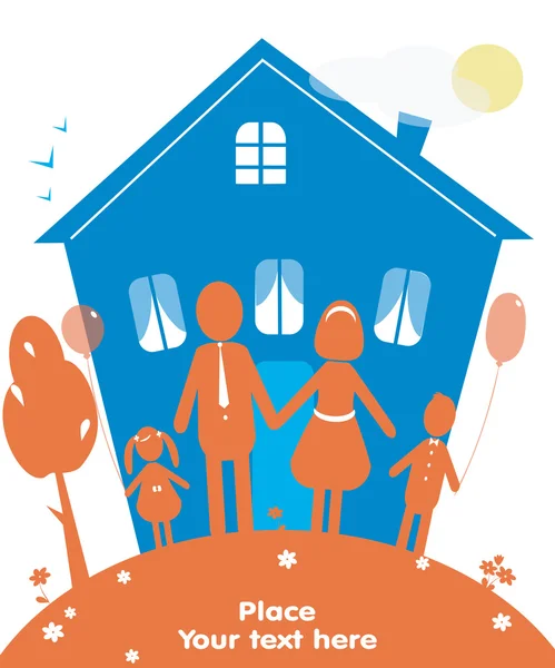 mutlu bir aile açık. Dream House