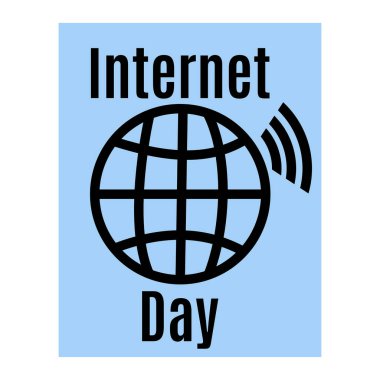İnternet Günü, poster, afiş, broşür veya kartpostal çizimi fikri