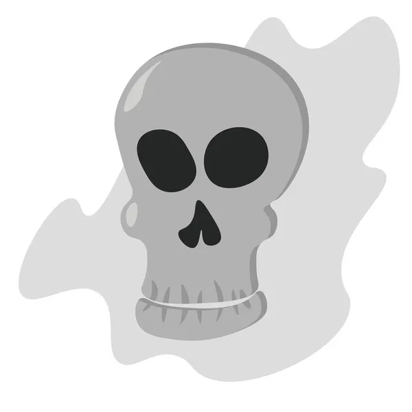 Skull Cartoon Style Human Head Bones Abstract Background Vector Illustration — Stock Vector