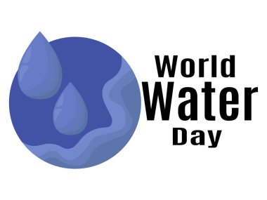 Dünya Su Günü, poster, afiş, el ilanı veya kartpostal illüstrasyon fikri