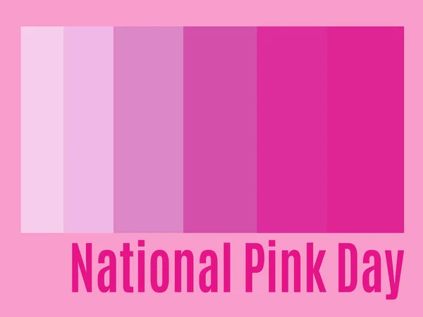 Nationaler Rosa Tag Idee Für Ein Poster Banner Flyer Oder — Stockvektor
