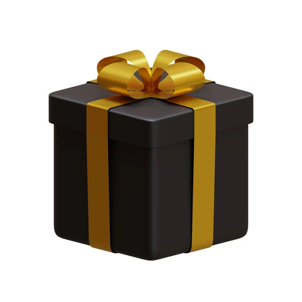 Rendering Element Gift Suitable Black Friday Theme — Stock Photo, Image