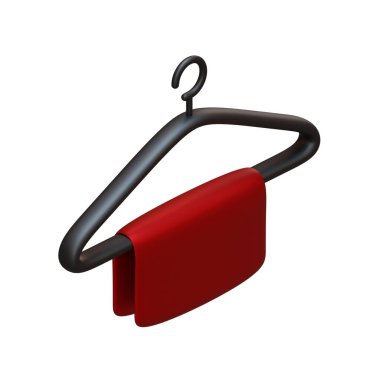 3d kumaş askısı oluşturma ögesi, siyah cuma teması için uygun.