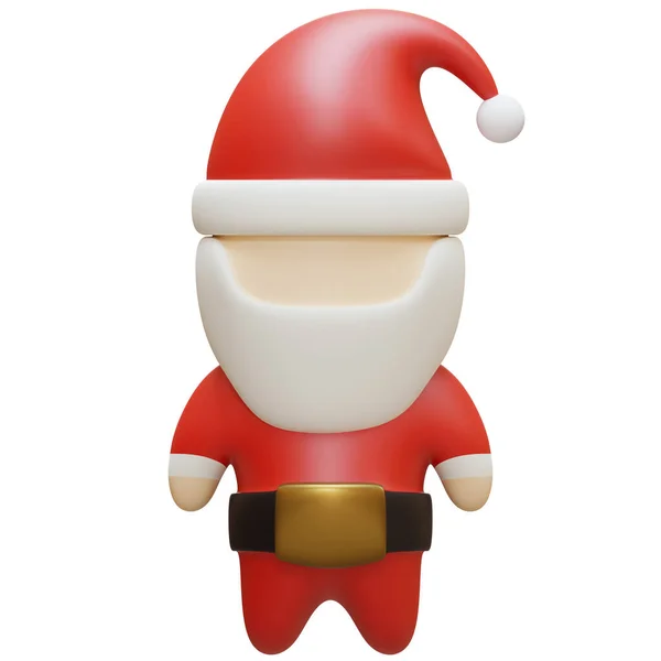 クリスマスサンタ3Dレンダリングイラストデザイン要素 — ストック写真