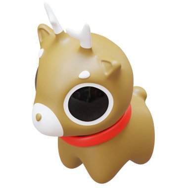 Noel Geyiği 3D Çizim Tasarımı Elementleri