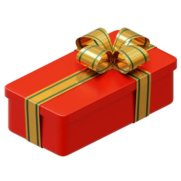 Christmas Present Box Rendering Illustration Design Elements — Stock Photo, Image