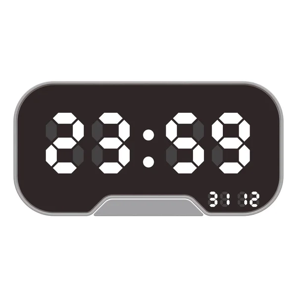 Ano Novo Digital Alarm Clock Rendering Ilustração Elementos Design — Fotografia de Stock