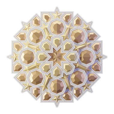 İslami Mandala 3D Resim Çizimi