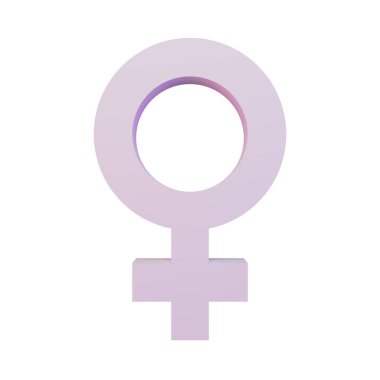 Uluslararası Kadınlar Günü için uygun olan Kadın Sembolü 3D Resim 2.