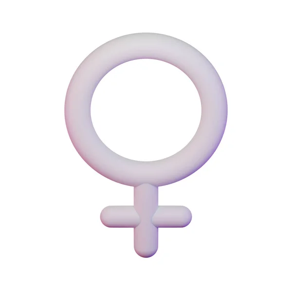 Female Symbol Render Illustration Suitable International Women Day — Stock Photo, Image