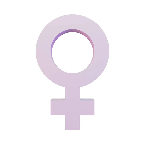 Mulheres Symbol Render Illustration Adequado Para Dia Internacional Mulher — Fotografia de Stock