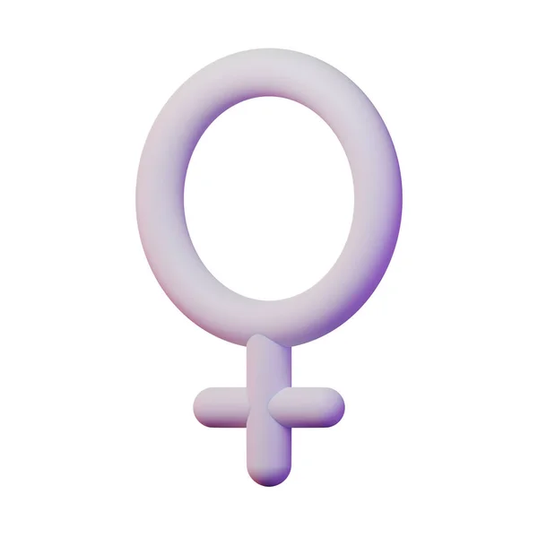 Female Symbol Render Ilustrace Vhodné Pro Mezinárodní Den Žen — Stock fotografie