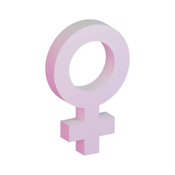 Mulheres Symbol Render Ilustração Adequado Para Dia Internacional Mulher — Fotografia de Stock