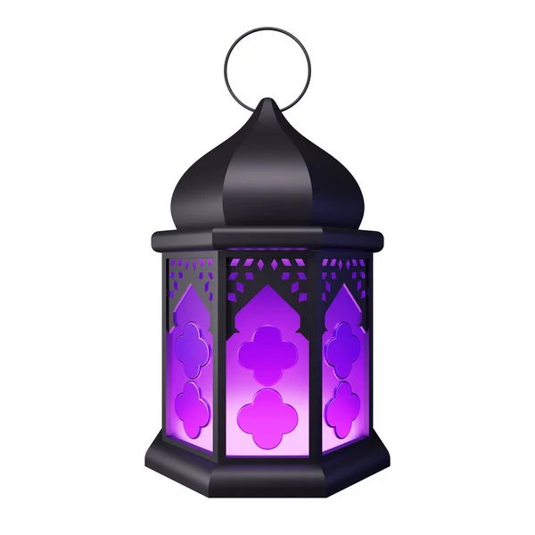 Fanous Decoration Render Illustration Design Element Suitable Eid Fitr Theme — Stock Photo, Image