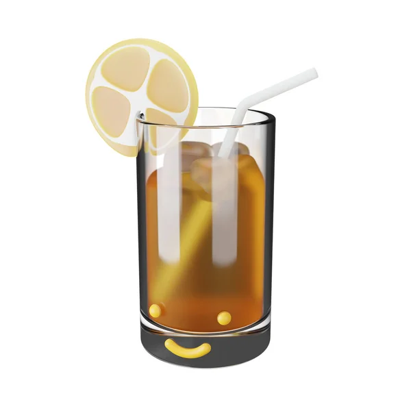 Summer Drink Render Icon — 스톡 사진