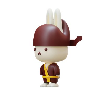 Tavşan 3D Render Element 06 Çin Yeni Yılı