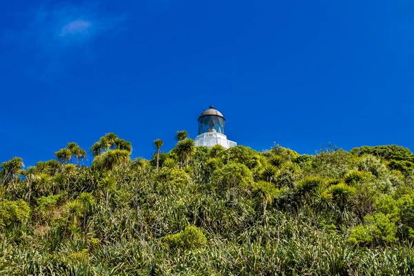 Manakua Heads Leuchtturm Auf Dem Hügel Manakua Head Auckland Neuseeland — Stockfoto