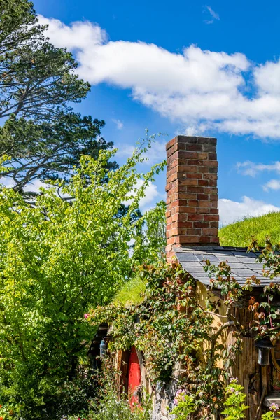 Promenad Runt Filmen Uppsättning Hobbiton Mycket Färgstark Och Mycket Populat — Stockfoto