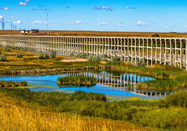 Brooks Aquaduct国家历史遗迹Brooks Alberta加拿大 — 图库照片