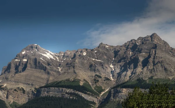 Utsikt Över Mount Murchison Och Mistaya Valley Från Saskatchewan Crossing — Stockfoto