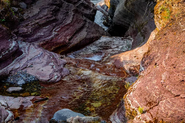ロストホースクリークは ウォータートン湖国立公園アルバータ州カナダを意味します — ストック写真