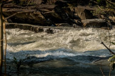 Kootney Nehri, Numa Falls Kootenay Ulusal Parkı İngiliz Kolombiyası Kanada yolunda.