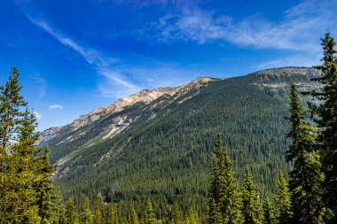 Yoho Ulusal Parkı İngiliz Kolombiyası Kanada Sarmal Tünelleri 'nin etrafındaki görüntüler