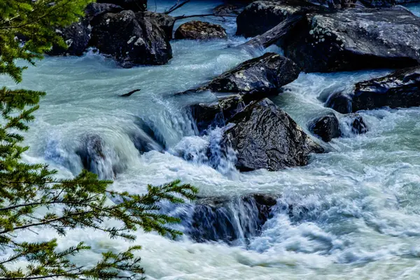 Thundering Yoho River Yoho National Park British Columbia Canada — стоковое фото