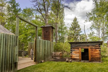 1884 Robert McClellan 'ın Kırmızı Geyik Geyiği Kanadasını Geçen Normandeau Kalesi