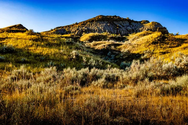 Drive Dinosaur Provincial Park Alberta Canada — Fotografia de Stock