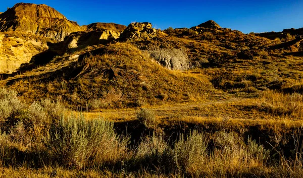 Drive Dinosaur Provincial Park Alberta Canada — Stock Photo, Image