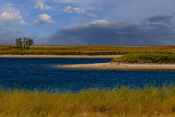 Drive Little Bow Reservoir Provincial Recreation Area Vulcan County Alberta — Stock Photo, Image