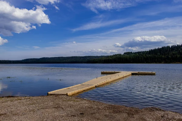 Výhled Kolem Labutí Jezero Provinční Rekreační Oblasti Alberta Kanada — Stock fotografie