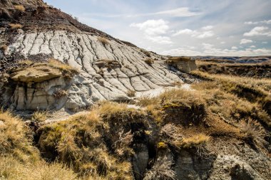 Baharın erken saatlerinde, Çorak Topraklar. Drumheller Alberta, Kanada.