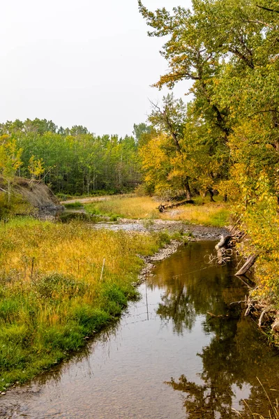 Der Highwood River Fließt Durch Die Grafschaft Foothills County Alberta — Stockfoto