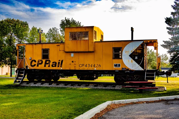 Local Histórico Nacional Claresholm Estação Ferroviária Claresholm Willow Creek Alberta — Fotografia de Stock